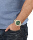 ფოტო #4 პროდუქტის Men's Swiss Chronograph V-Greca Two-Tone Stainless Steel Bracelet Watch 46mm
