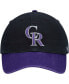 Men's Black Colorado Rockies Alternate Clean Up Adjustable Hat