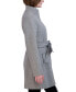 ფოტო #3 პროდუქტის Women's Single-Breasted Belted Walker Coat