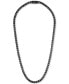 Фото #2 товара Men's Link Chain 22" Necklace in Black-Plated Stainless Steel