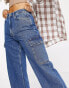 Фото #3 товара New Look cargo pocket jean in mid blue