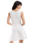 Фото #3 товара ASOS DESIGN tennis dress with dropped hem in ivory