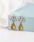 ფოტო #2 პროდუქტის Silver-Tone Peridot Accent Tear Drop Earrings