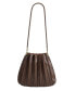 Фото #6 товара Carrie Pleated Faux Leather Shoulder Bag