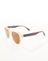 Фото #8 товара AJ Morgan round hex sunglasses in cream