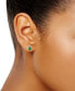ფოტო #2 პროდუქტის Emerald (3/4 ct. t.w.) & Diamond Accent Pear Stud Earrings in 10k Gold
