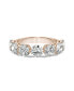 Фото #2 товара Moissanite Seven Stone Band 3-1/2 ct. t.w. Diamond Equivalent in 14k White Gold