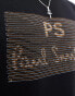 PS Paul Smith embroid chest logo sweatshirt in black