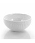 Cara 16 Piece Round Porcelain Dinnerware Set in White