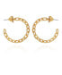 ფოტო #1 პროდუქტის Gold-Tone Link Hoop Earrings