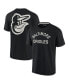Фото #1 товара Men's and Women's Black Baltimore Orioles Super Soft Short Sleeve T-shirt