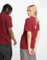 Фото #5 товара Vans left chest logo tee in burgundy