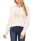 Фото #1 товара Women's Long-Sleeve Cheers Script Sweater