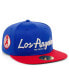 Фото #4 товара Men's Royal Los Angeles Red Devils Black Fives Snapback Adjustable Hat