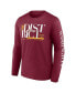 Фото #3 товара Men's Burgundy Washington Commanders Hometown Collection Sweep Long Sleeve T-shirt