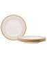 Фото #1 товара Noble Pearl Set Of 4 Bread Butter/Appetizer Plates, 6-1/2"