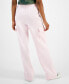 Фото #2 товара Juniors' Wide-Leg Cargo Sweatpants