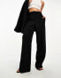 Фото #1 товара YAS tailored wide leg trouser co-ord in black - BLACK