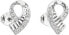 Silver earrings with zircon 11046.1