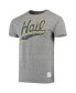 ფოტო #4 პროდუქტის Men's Original Heathered Gray Distressed Michigan Wolverines Vintage-Like Hail Tri-Blend T-shirt