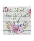 Фото #1 товара Jean Plout 'Garden Florals Bible Verse 1' Canvas Art - 24" x 24"