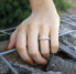 Silver ring with zircons AGG342