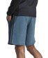 Фото #2 товара Men's 3-Stripes 10" Fleece Shorts