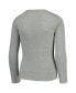 ფოტო #2 პროდუქტის Big Boys Heathered Gray Miami Hurricanes Long Sleeve T-shirt and Pant Sleep Set