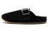 Тапочки Clarks Leather Mules Black Suede