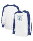 Фото #1 товара Women's White Distressed Kentucky Wildcats Premier Caribou Long Sleeve T-shirt