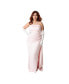 Фото #1 товара Barbie Plus Size Pink Satin Strapless Enchanted Evening Gown