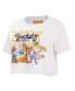 Women's White Rugrats Group Boxy Cropped T-shirt