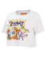 ფოტო #2 პროდუქტის Women's White Rugrats Group Boxy Cropped T-shirt