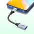 Przejściówka adapter z kabla przewodu USB na USB-C OTG 15cm czarny