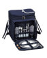 Insulated Picnic Basket, Cooler Equipped with Service for 2