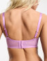 Фото #6 товара We Are We Wear Fuller Bust high apex non padded plunge bra in violet