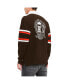 Men's Brown Cleveland Browns Cory Varsity Rugby Long Sleeve T-Shirt