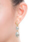 Cultured Freshwater Coin & Baroque Pearl (9-10mm & 12-13mm) Drop Earrings in 14k Gold-Plated Sterling Silver