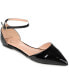 ფოტო #1 პროდუქტის Women's Reba Ankle Strap Pointed Toe Flats