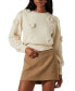 ფოტო #1 პროდუქტის Women's Wilessa 3D Flower Sweater