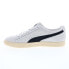 Фото #9 товара Puma Clyde Hairy Suede 39311501 Mens Gray Suede Lifestyle Sneakers Shoes