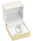 Silver-Tone Cubic Zirconia & Crystal Square Halo Ring, Created for Macy's