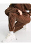 Фото #3 товара Sportswear Air Cord Fleece High Rise Kadın Oversize Kahverengi Eşofman Altı