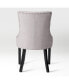 Upholstered Wingback Button Tufted Dining Chair