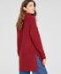 Фото #4 товара Women's Turtleneck Waffle-Knit Tunic Sweater, Created for Macy's