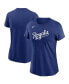 Фото #2 товара Women's Royal Kansas City Royals Wordmark T-shirt