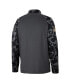 Men's Charcoal Georgetown Hoyas OHT Military-Inspired Appreciation Long Range Raglan Quarter-Zip Jacket
