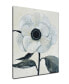 'Elegant Poppy II' White Floral Canvas Wall Art, 30x20" 30" x 20" - фото #2