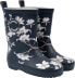 Gummistiefel mit Blumen-Muster, blau, Gr. 22/23, 1 St