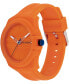 ფოტო #2 პროდუქტის Men's Quartz Orange Silicone Watch 44mm